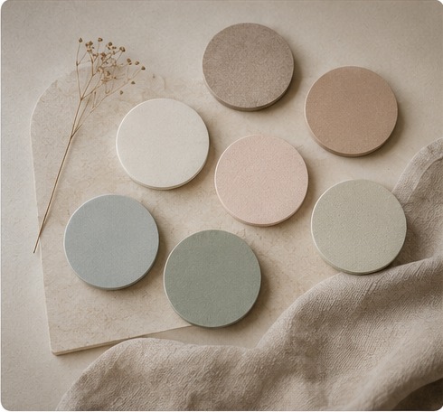 Custom handmade décor colours