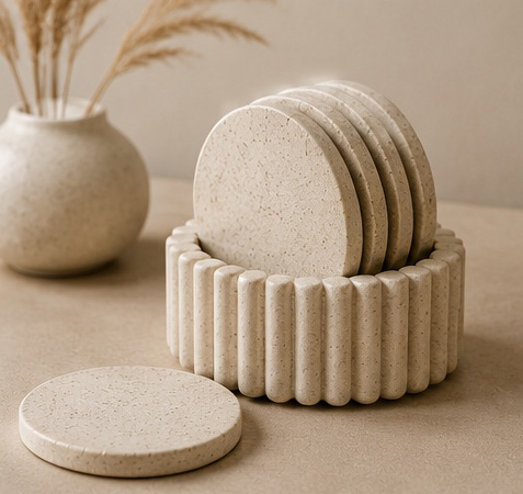 Luna Round Coaster Set